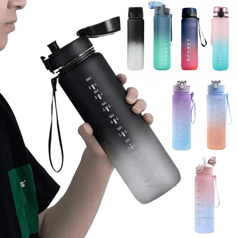 Smart Water Bottle Tracker - 500ML/650ML/750ML/1000ML Bottiglia di Acqua Sportiva Motivazionale