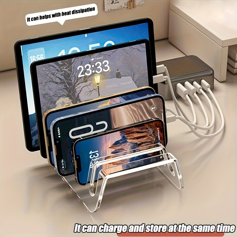 Modern Electronics Gadgets - Supporto di Stoccaggio Multi-Dispositivo in Acrilico