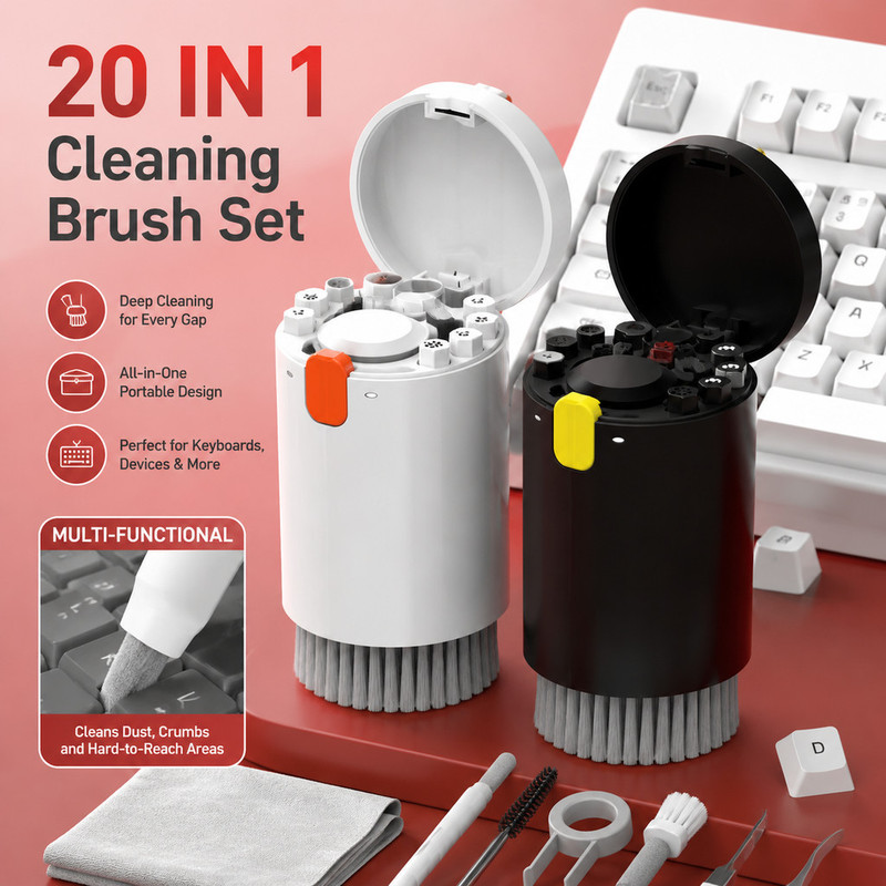 Electronic Gadgets - Kit di Pulizia per Tastiera 20-in-1