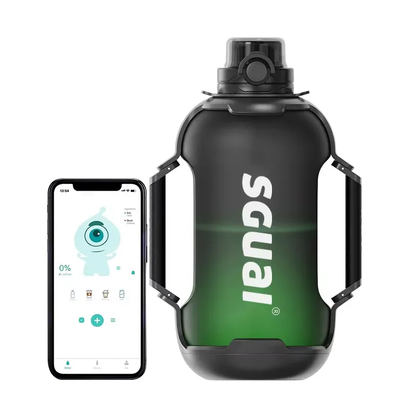 Smart Water Bottle Tracker - 【CHIMU HOME】Bottiglia d'acqua intelligente in Tritan