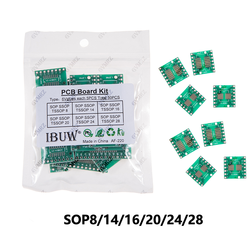 Diy Electronics Gadgets - Kit Adattatore PCB 30 Pezzi 6