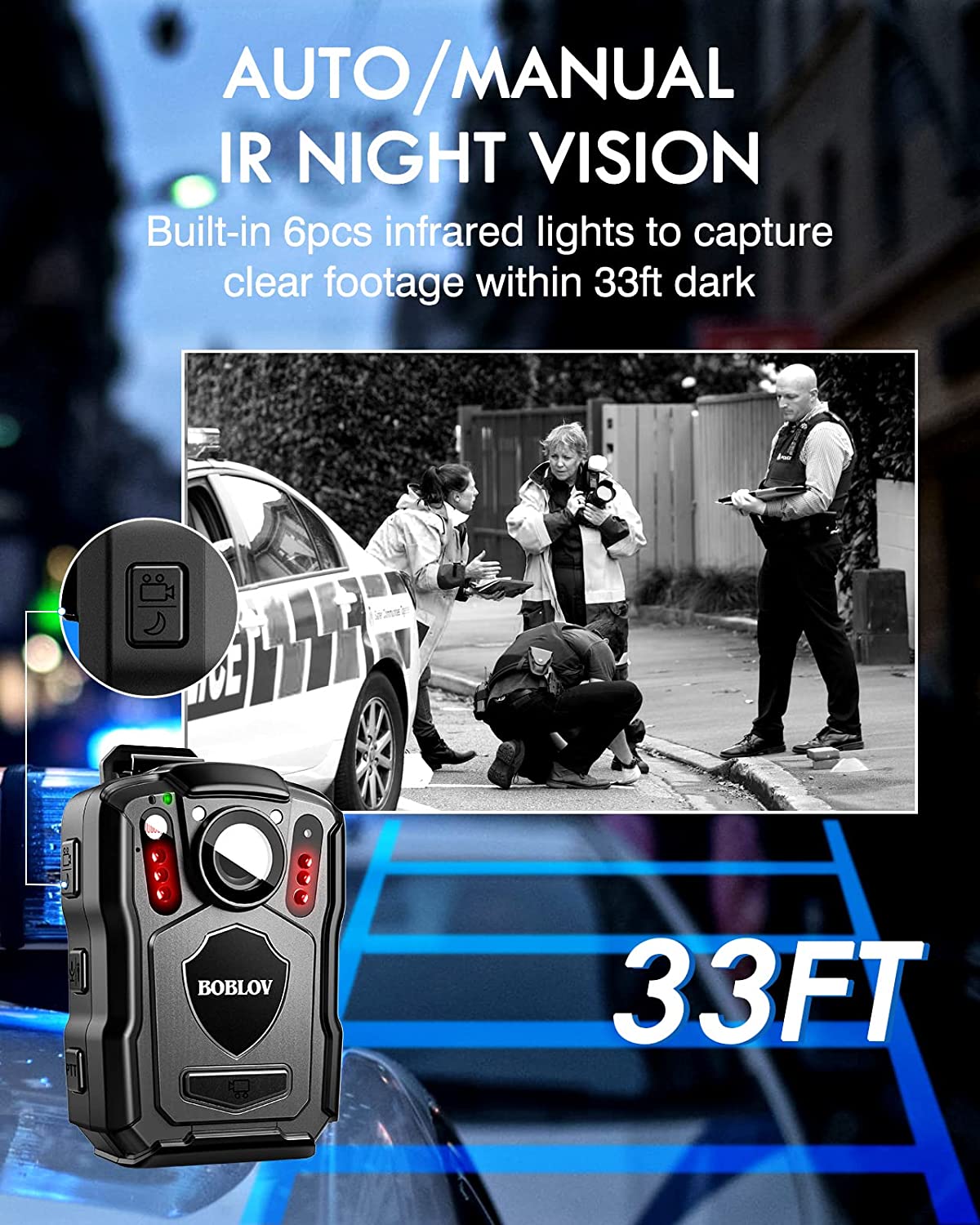 BOBLOV M5 Police Body Cam regi - Compact Camera Mirrorless recensione e prezzo