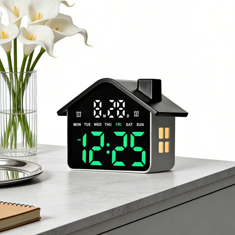Sveglia a LED a Forma di Casa, - Modern Electronics Gadgets recensione e prezzo